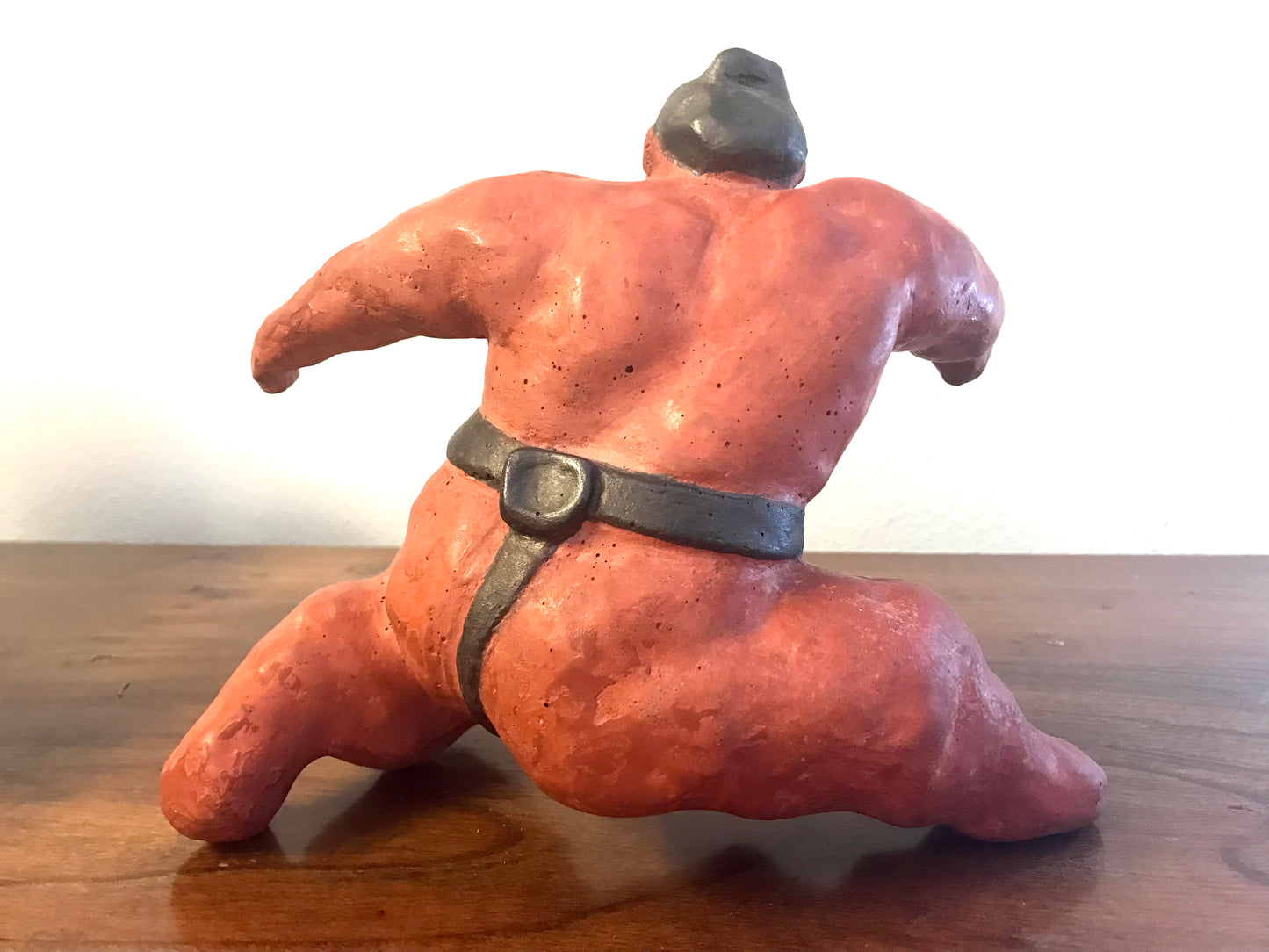 Skulpturen, Sumokämpfer Paar, Betonguss