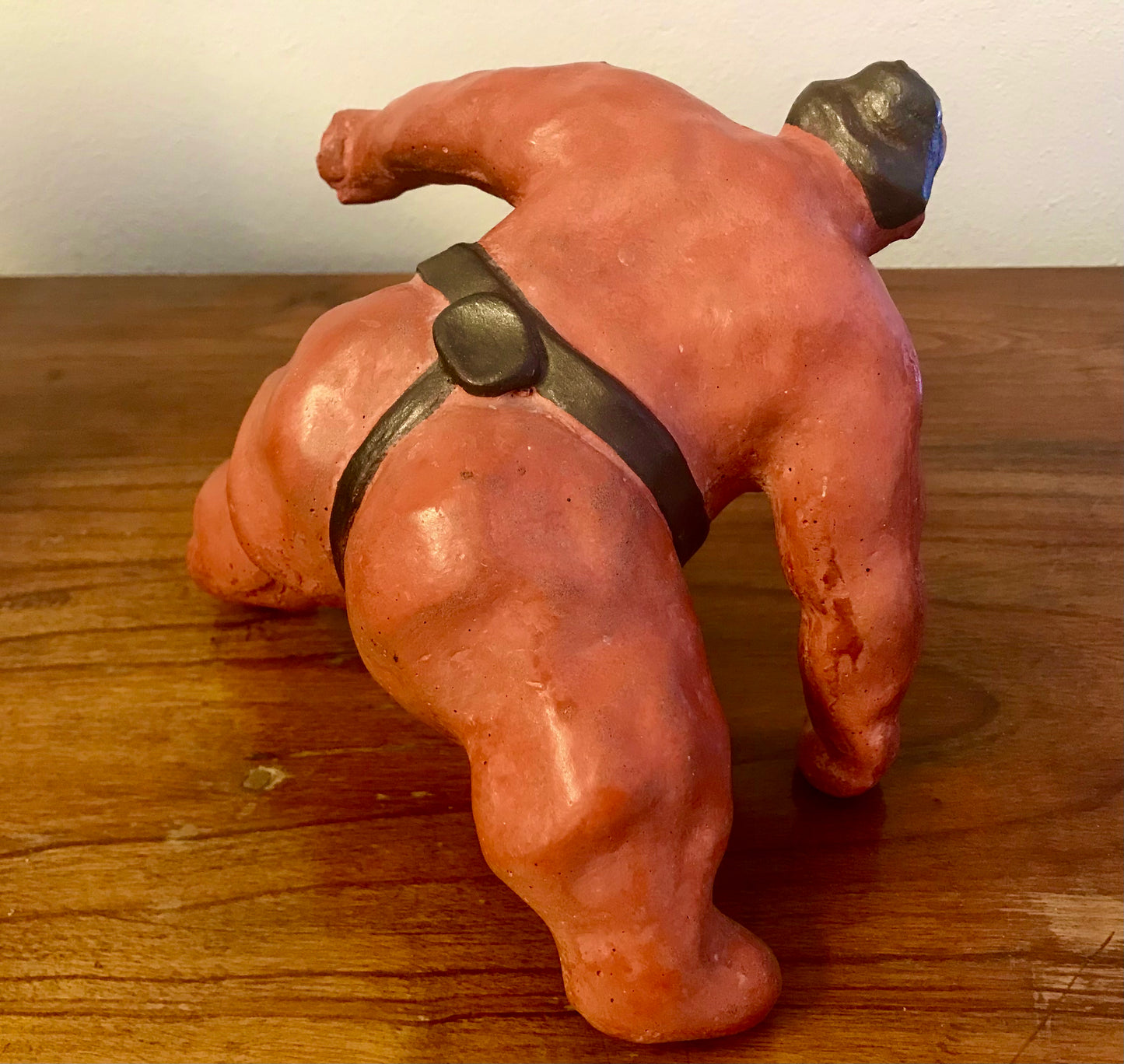 Skulpturen, Sumokämpfer Paar, Betonguss