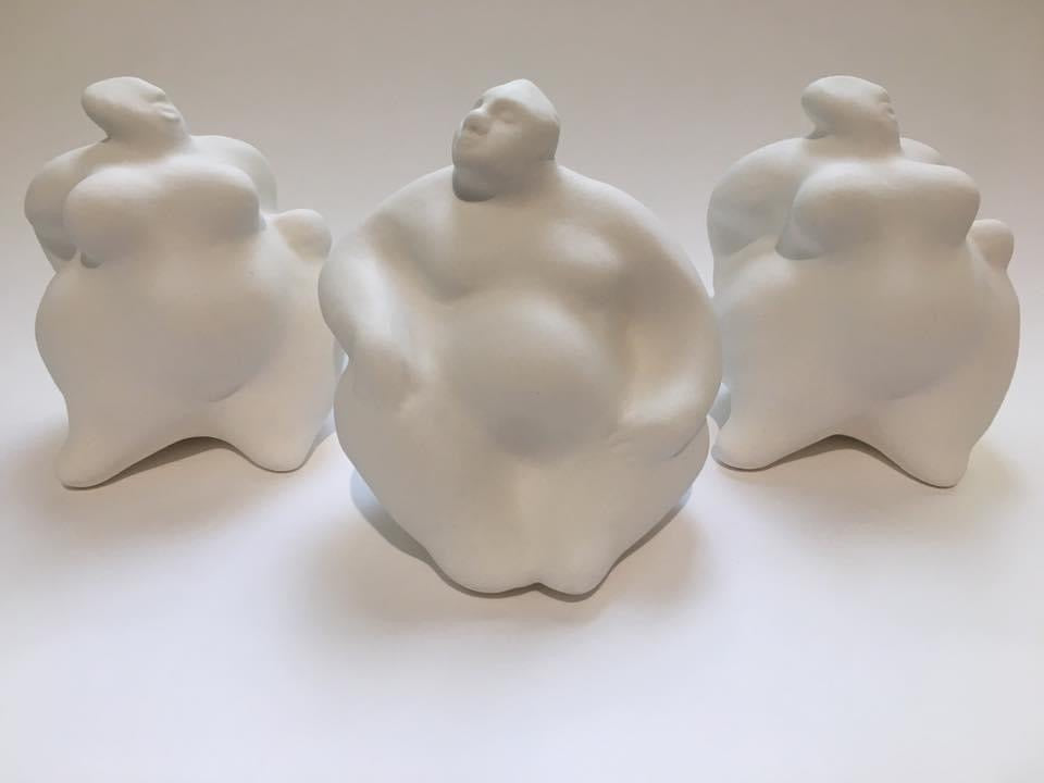 Skulpturen, Madame, Monsieur, Porzellanguss