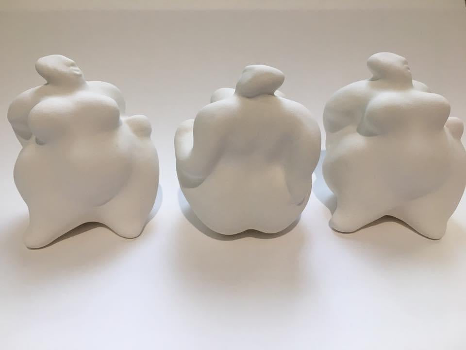 Skulpturen, Madame, Monsieur, Porzellanguss