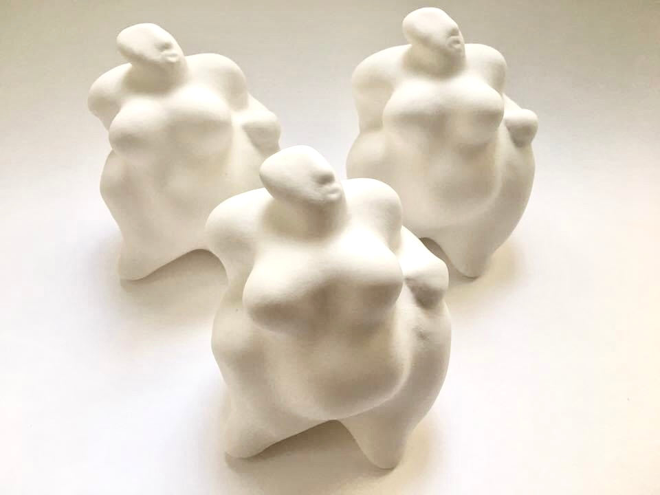 Skulpturen, Madame, Monsieur, Porzellanguss