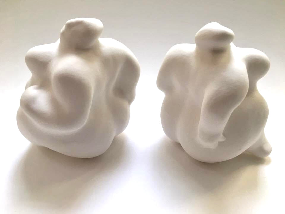 Skulpturen, Madame, Monsieur, Porzellanguss